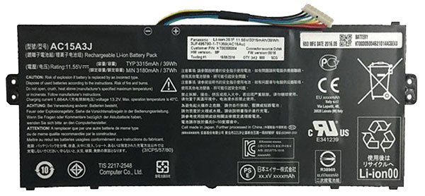 Compatible аккумулятор для ноутбука for acer Chromebook-R-11-C738T-C10X Compatible аккумулятор для ноутбука acer for Chromebook-R-11-C738T-C10X